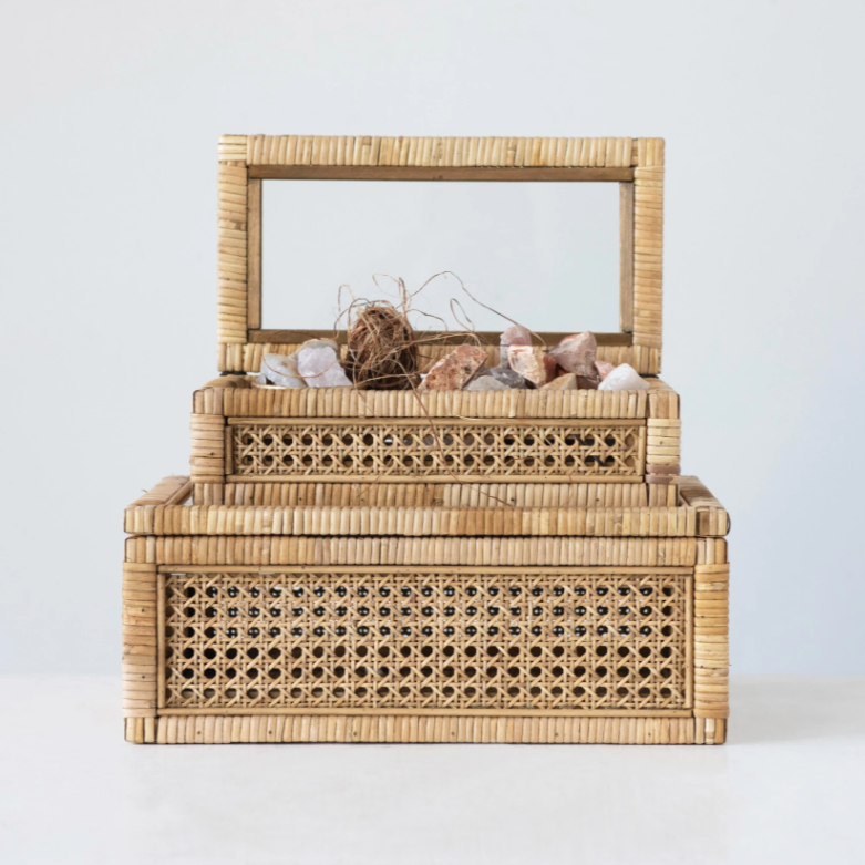 Rattan Display Boxes