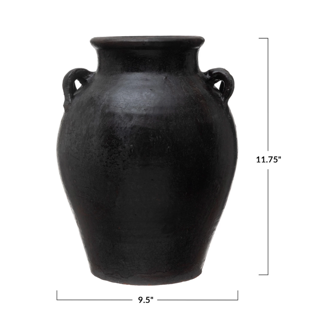 Black Clay Urn