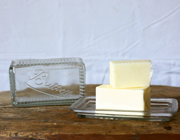 Glass Butter Dish