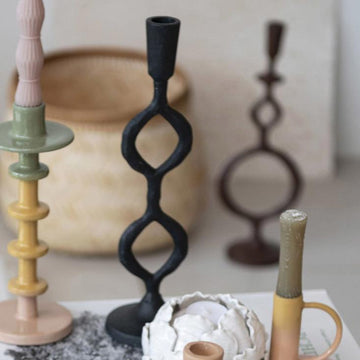 Infinity Cast Iron Candle Stick