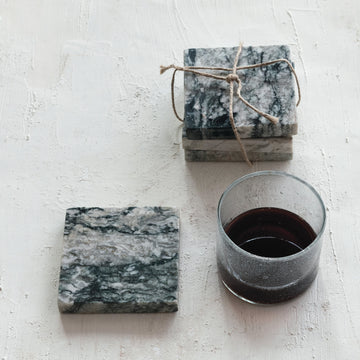 Black Marble Coasters